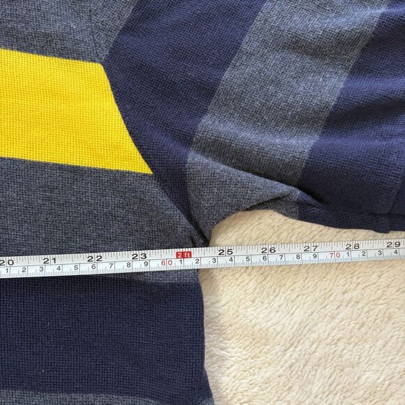 Vintage Polo Sport Ralph Lauren Rugby Mens Short Sleeve XXL Yellow & Navy Casual - Picture 6 of 7